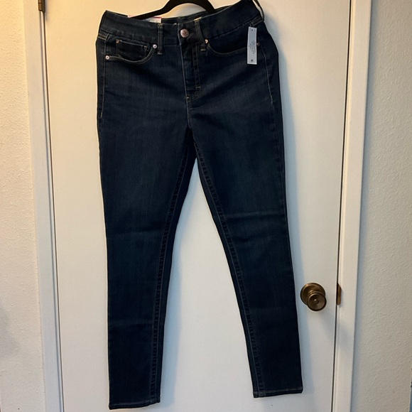 Seven7 Ladies Tummyless High Rise Skinny Jean Dark Blue/McKay Size 6 - Picture 6 of 12